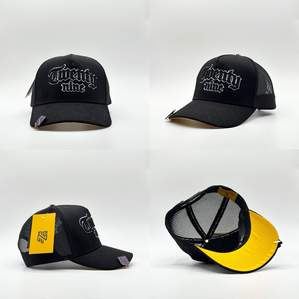 Gorra JS Studio Nine-Negro Amarillo