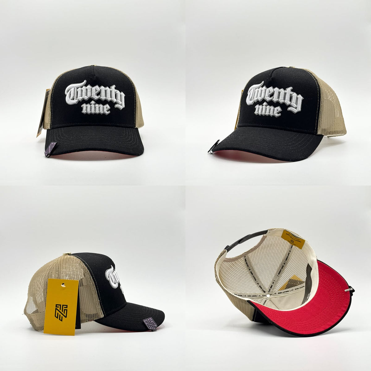Gorra Twenty Nine- Negro y Bige
